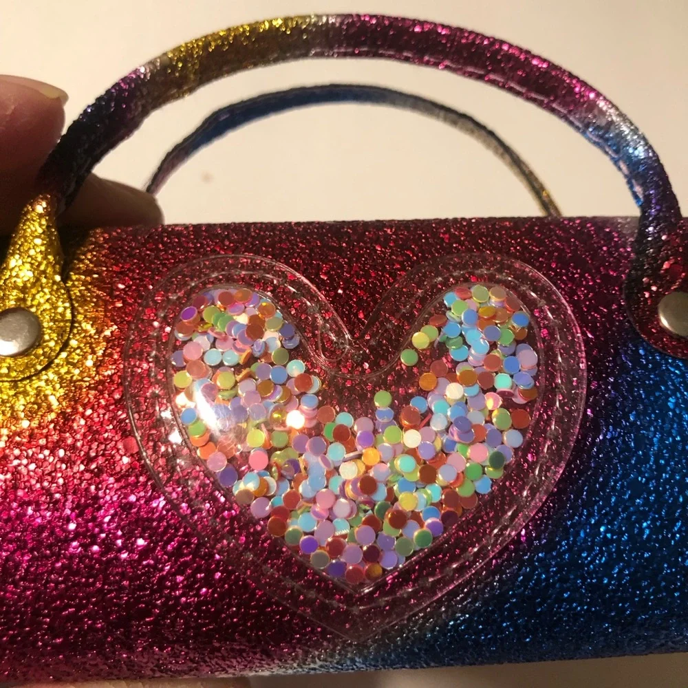 Little Girls Eyeglass / Sunglass Case Sparkly and Colorful